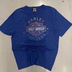 Harley Davidson blue lightweight tee with nice tag